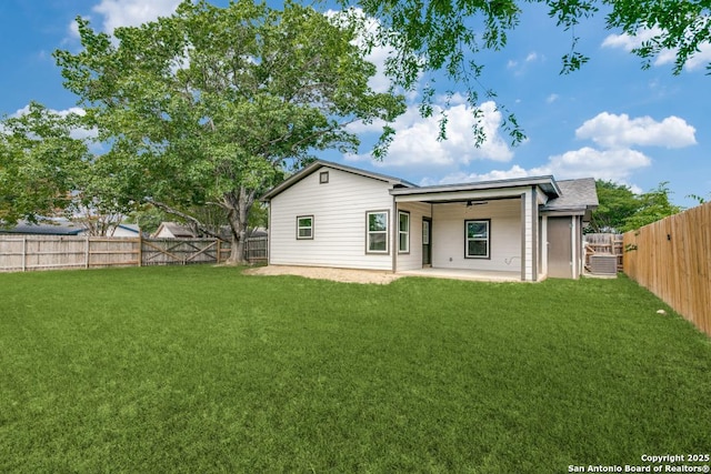 4900 Grey Hawk Dr, San Antonio, TX 78217 - back of property featuring a patio and central AC unit