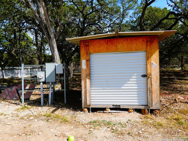 view of outdoor structure