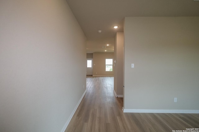 8409 Roadrunner Psge, San Antonio, TX 78222 - hall with wood finished floors and recessed lighting