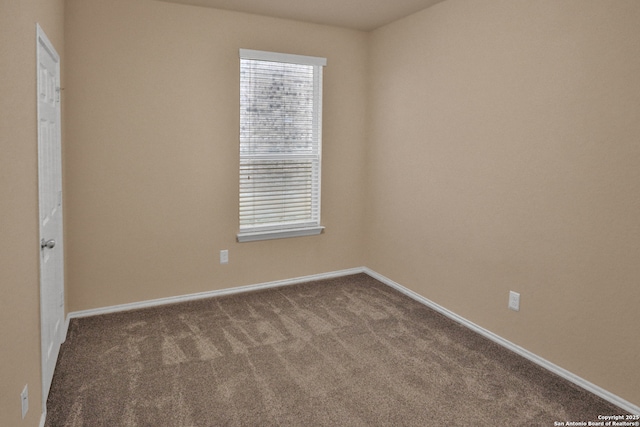 view of carpeted empty room