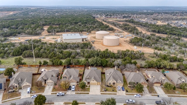 bird's eye view with a residential view