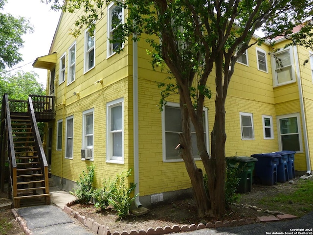 view of property exterior featuring cooling unit