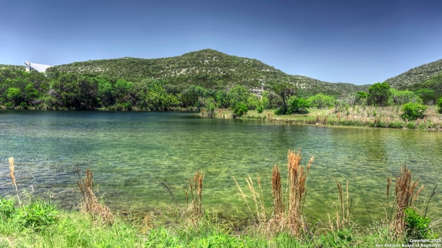 property view of water featuring a mountain view