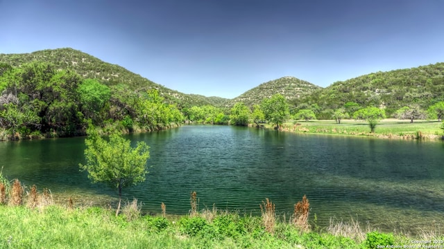 property view of water with a mountain view