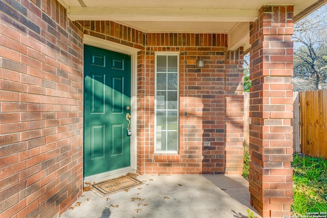 view of property entrance