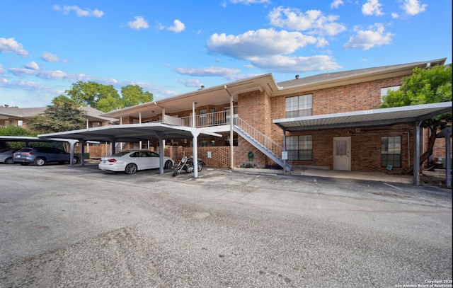 view of parking / parking lot