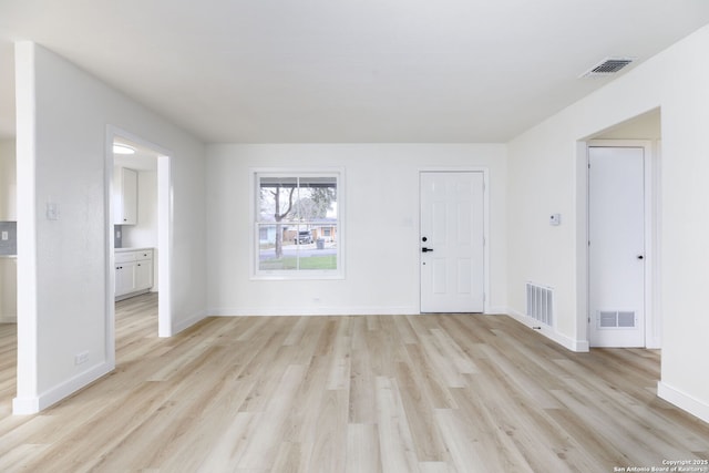 interior space featuring light hardwood / wood-style floors