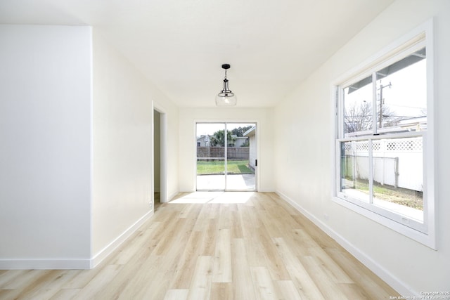 interior space featuring light hardwood / wood-style flooring