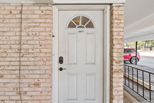 view of entrance to property