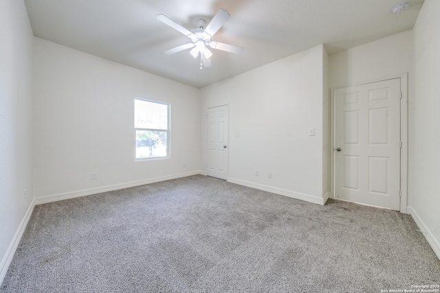 5023 Stockman Dr, San Antonio, TX 78247 - carpeted spare room featuring ceiling fan and baseboards