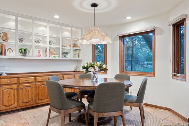 view of dining room