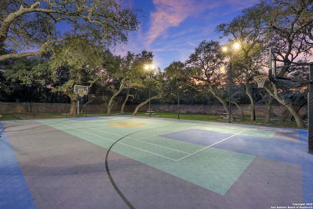 view of sport court