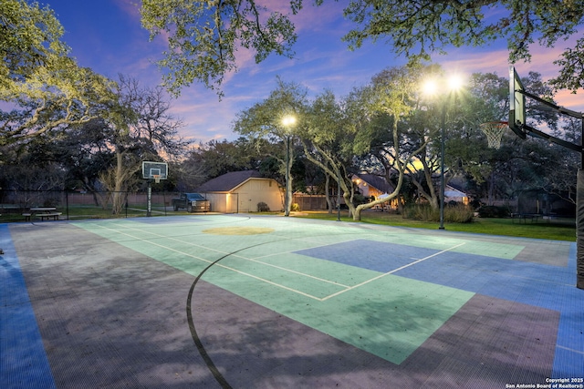 view of sport court