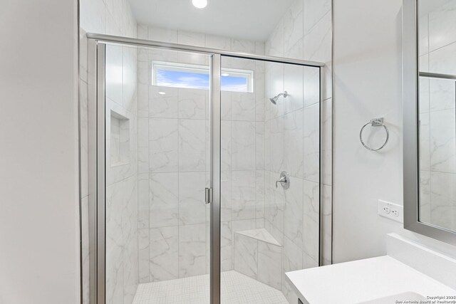 125 Connor Crk, San Antonio, TX 78253 - full bath with vanity and a shower stall