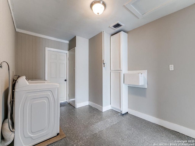 laundry area featuring washer / clothes dryer