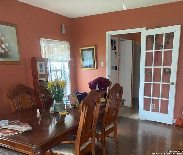 dining room featuring dark hardwood / wood-style floors