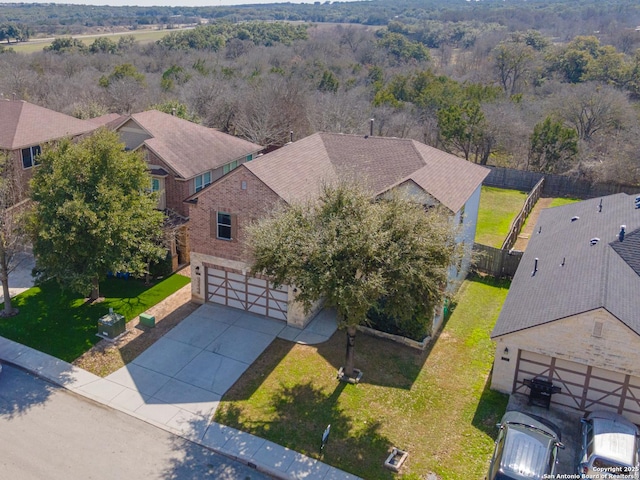 birds eye view of property