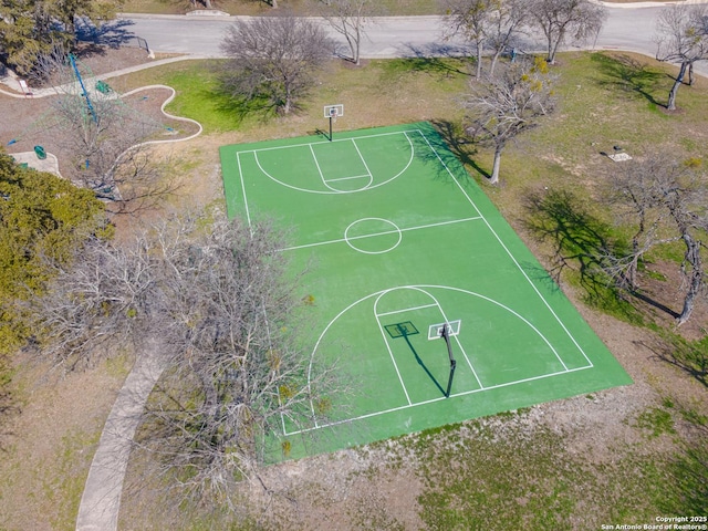 view of basketball court