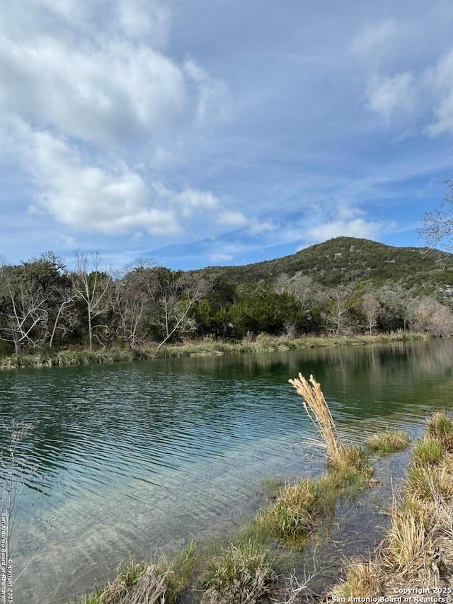 water view with a mountain view