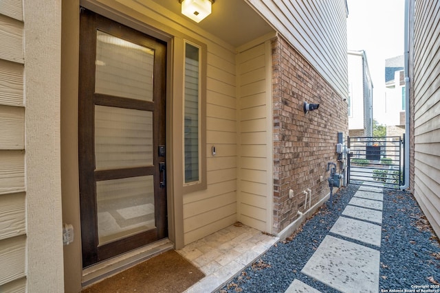 view of entrance to property