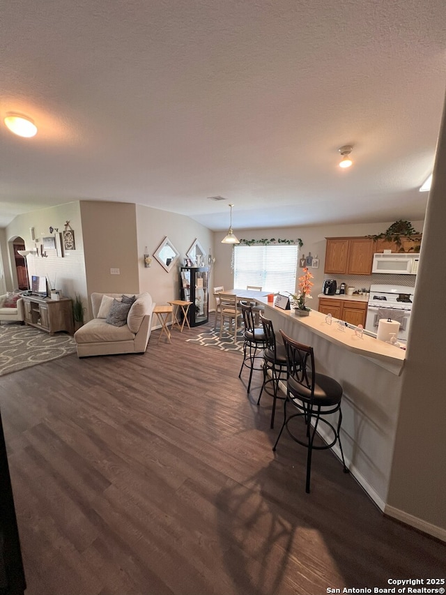 interior space featuring dark hardwood / wood-style flooring