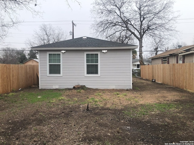 view of back of property