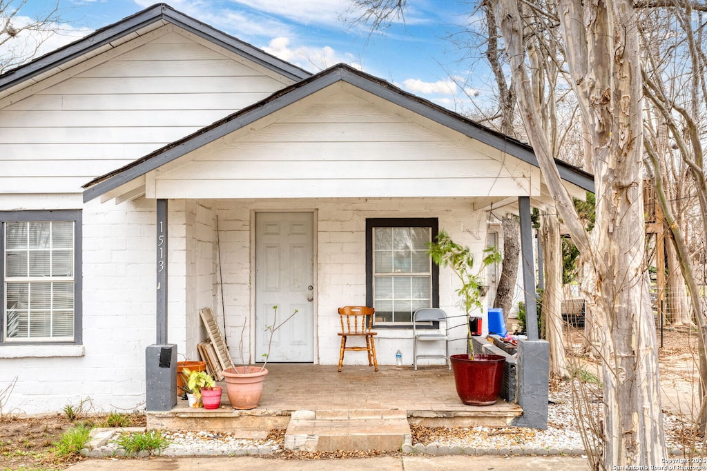 bungalow with covered porch