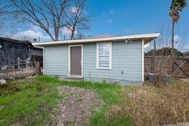 view of back of property