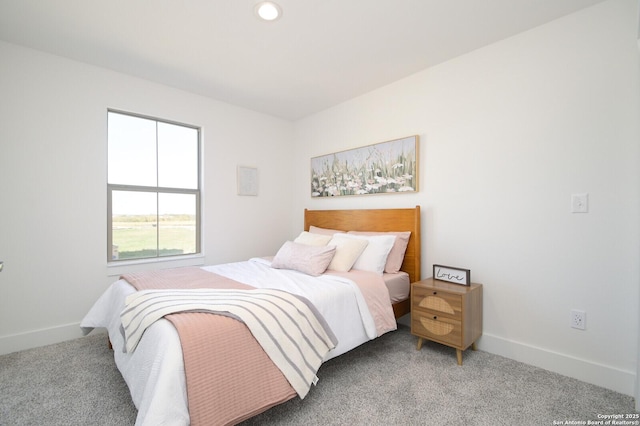 bedroom featuring carpet flooring