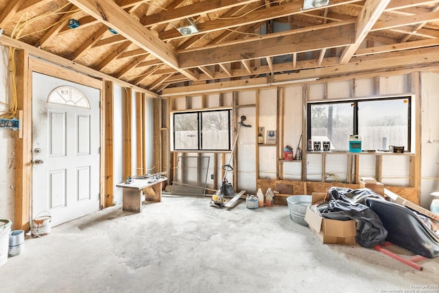 miscellaneous room featuring plenty of natural light