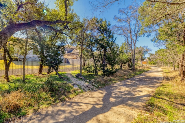 exterior space with fence