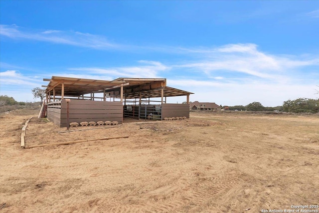 exterior space featuring a rural view