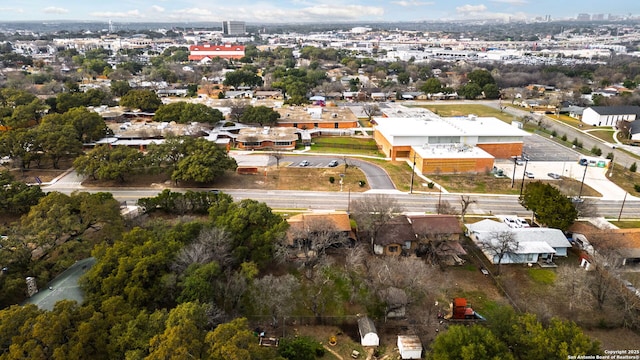 aerial view featuring a residential view