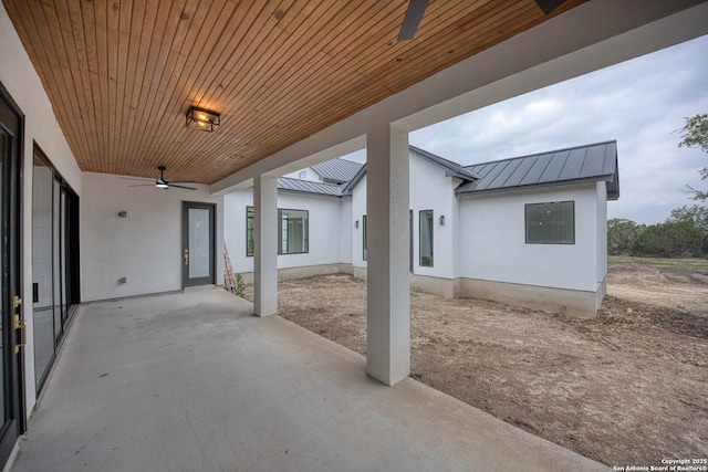 31047 Windmill Ln, Bulverde, TX 78163 - view of patio / terrace featuring a ceiling fan