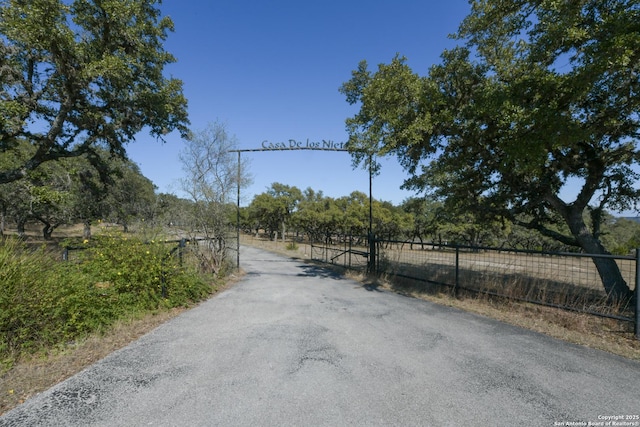 view of road featuring a rural view