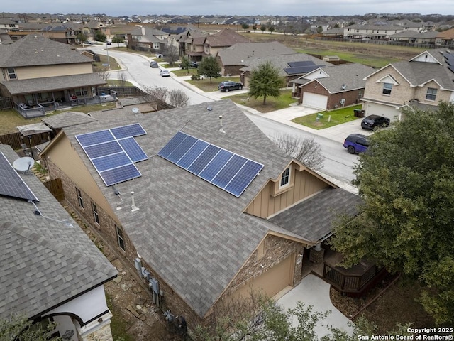 birds eye view of property featuring a residential view