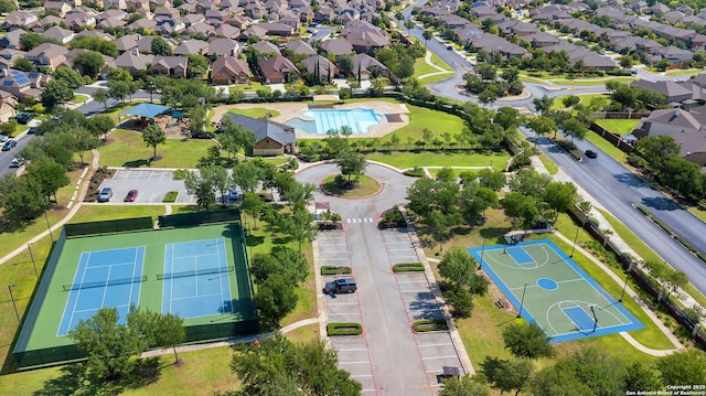 drone / aerial view featuring a residential view