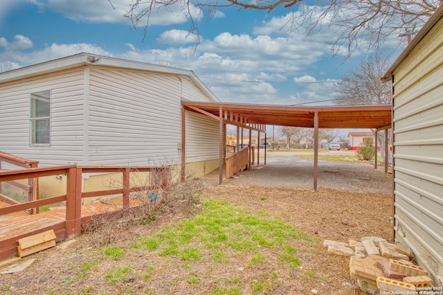 225 County Road 3821, San Antonio, TX 78253 - view of side of property with a carport