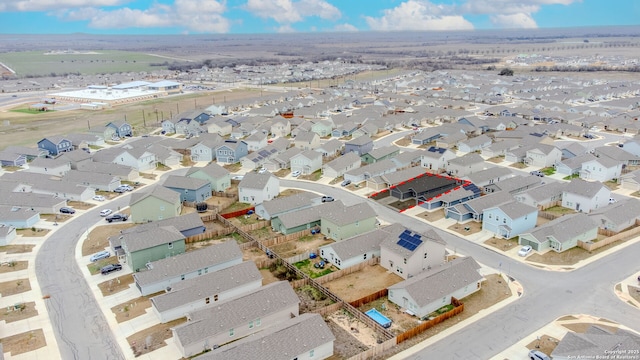 aerial view featuring a residential view