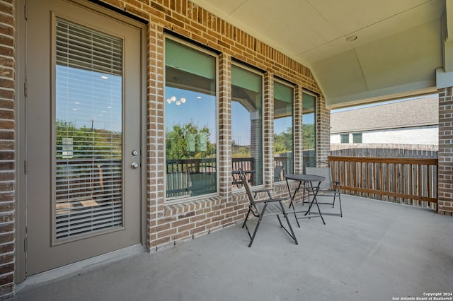 view of patio / terrace with a porch