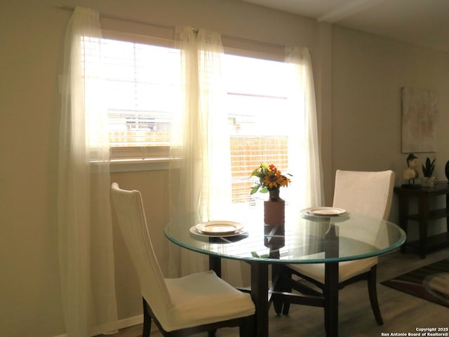 view of dining room