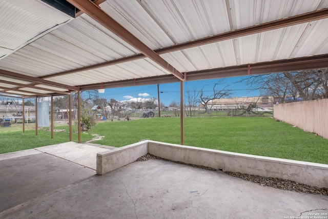 view of patio / terrace with a fenced backyard