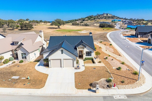 drone / aerial view with a residential view