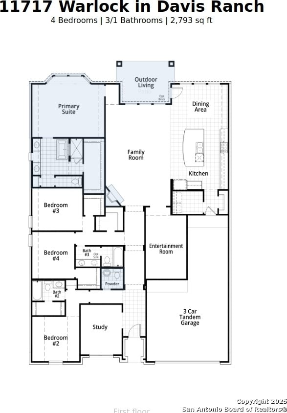 11717 Warlock, San Antonio, TX 78254 - view of room layout