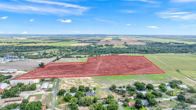 bird's eye view featuring a rural view