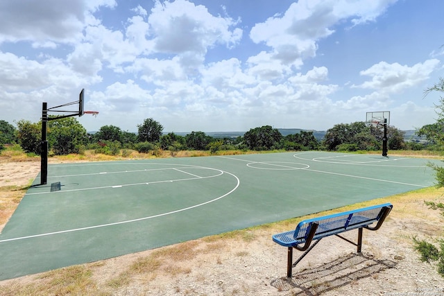 view of basketball court featuring community basketball court