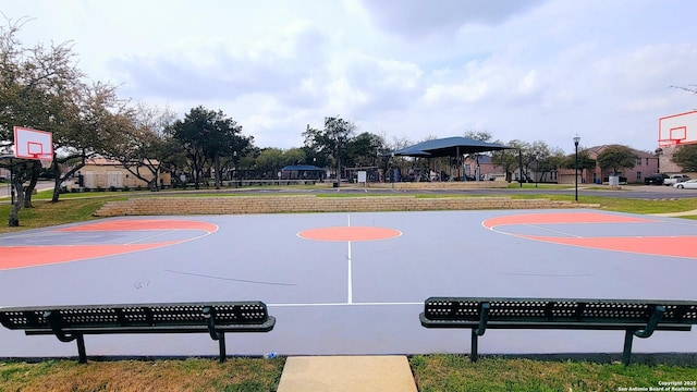 view of sport court with community basketball court