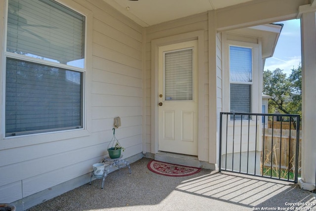 view of entrance to property