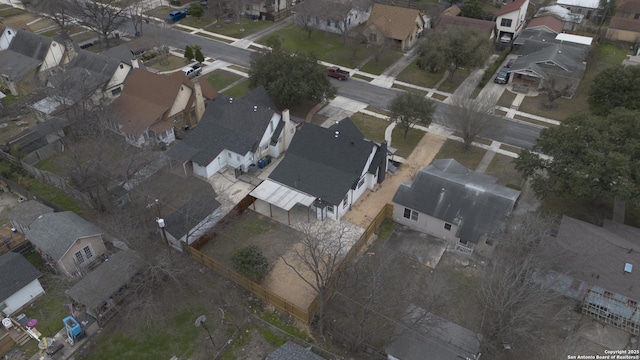 1411 Mckinley, San Antonio, TX 78210 - aerial view of property and surrounding area with nearby suburban area