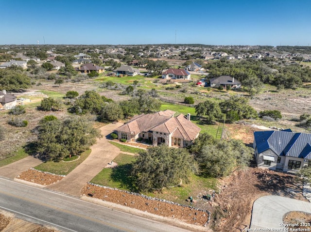 aerial view featuring a residential view